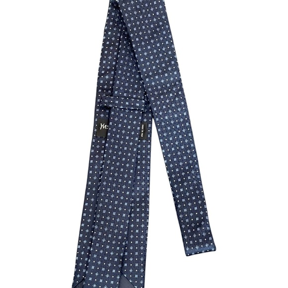 Yves Saint Laurent YSL pour homme 100% silk tie Blue NIB - Picture 4 of 12